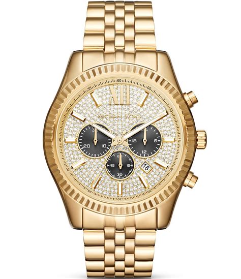 michael kors lexington 2 watch|lexington pavé gold tone watch.